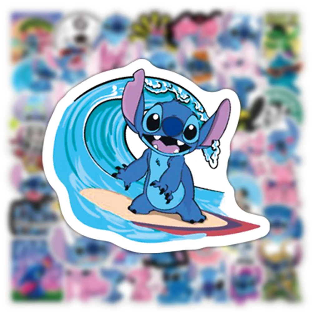Pegatinas Stitch de vinilo para cuadernos, botellas y equipaje - imagen 4