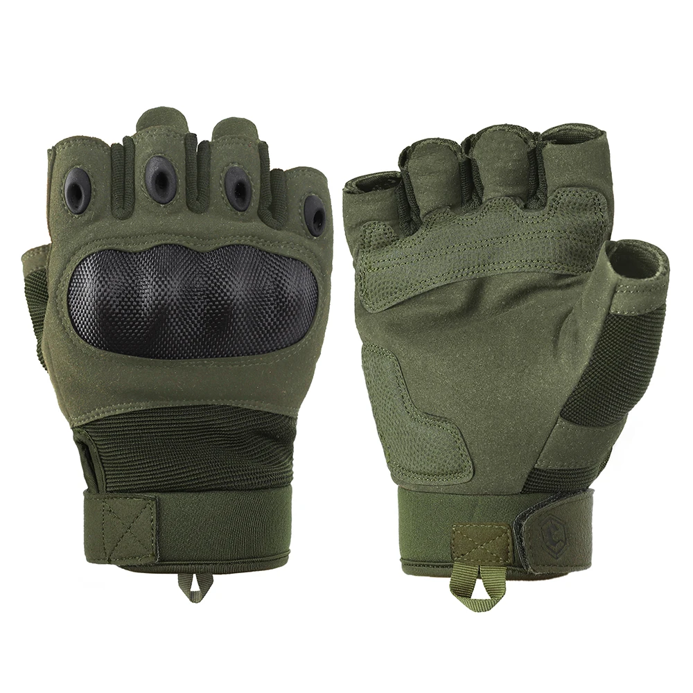 Emersongear Guantes tácticos medio dedo para caza, airsoft y trekking - imagen 4