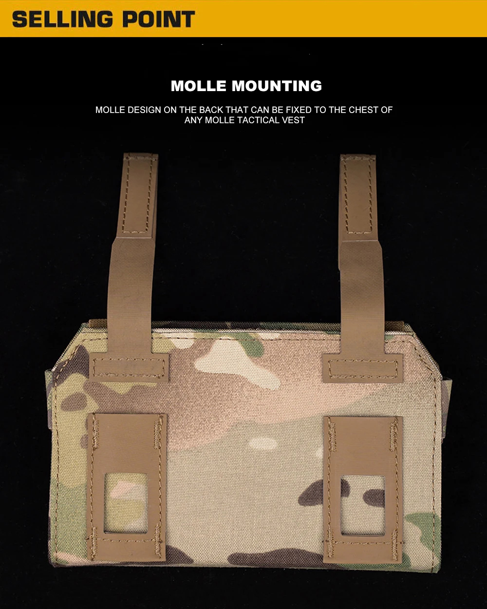 Detalle del sistema MOLLE en verde ranger