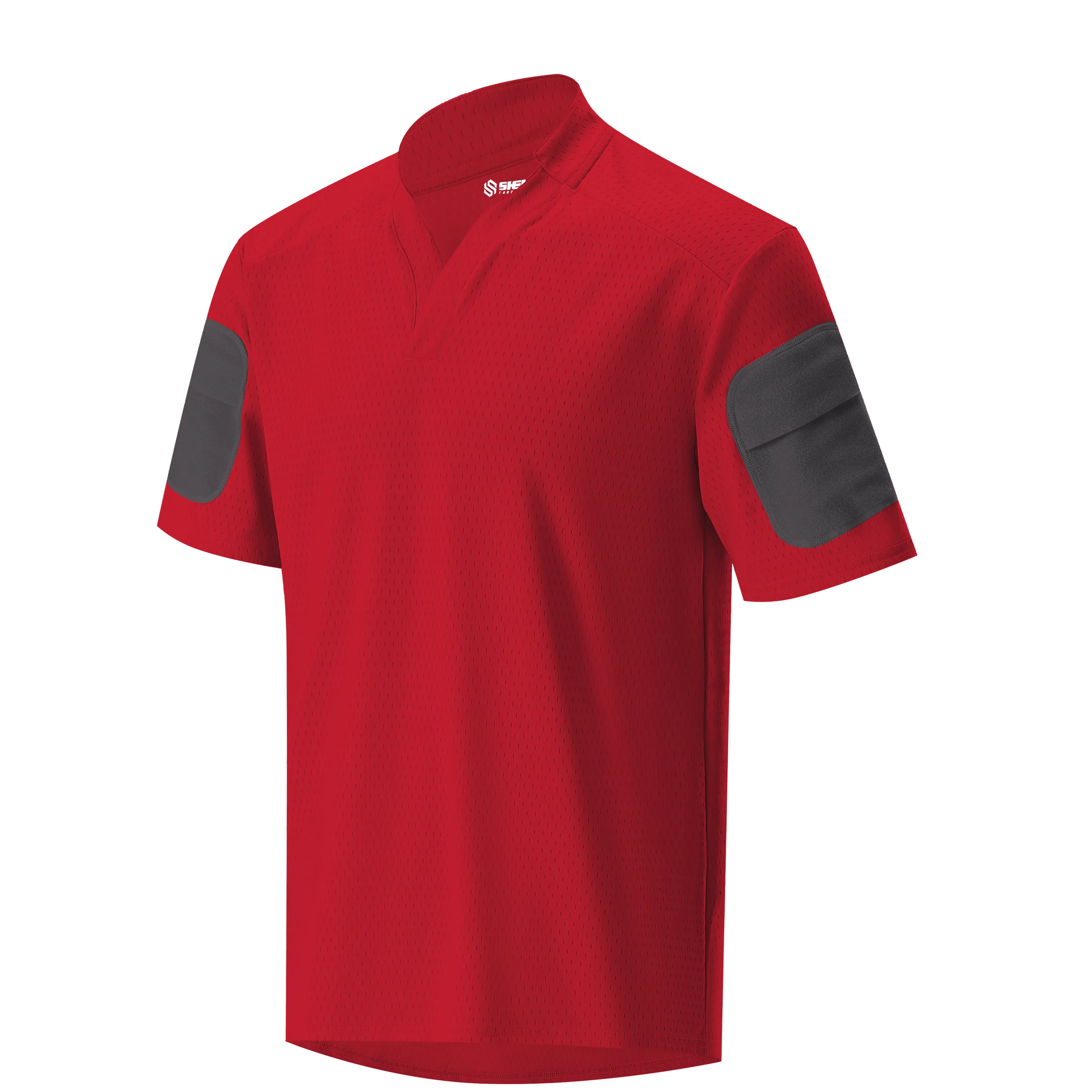Camiseta de rugby secado rápido roja técnica para aire libre - imagen 4