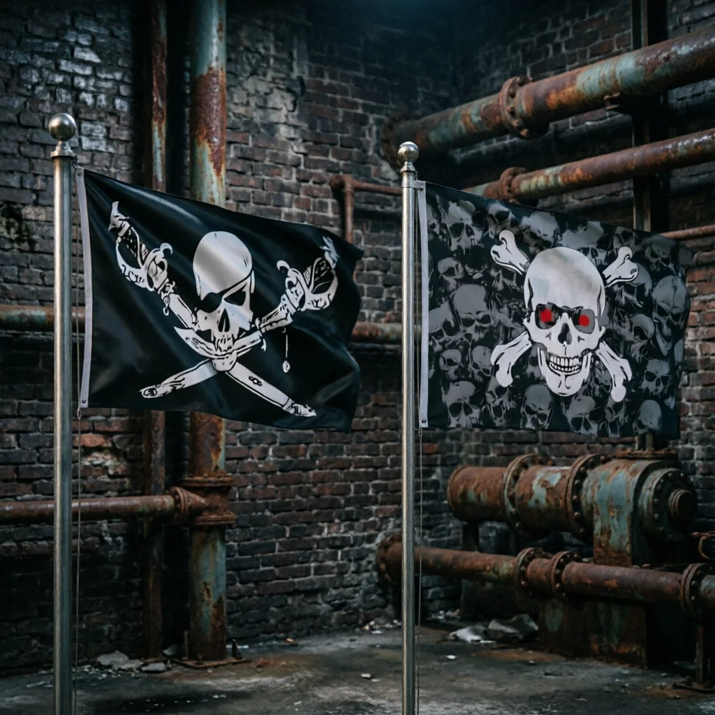 Bandera Pirata Jolly Roger Calavera Huesos 90x150cm - imagen 5