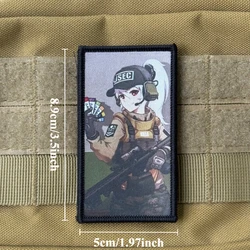 Parche táctico anime de velcro gancho y bucle para mochila