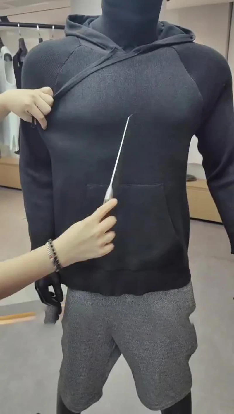 Sudadera anticorte EN388 HPPE resistente a cortes y cuello - imagen 3
