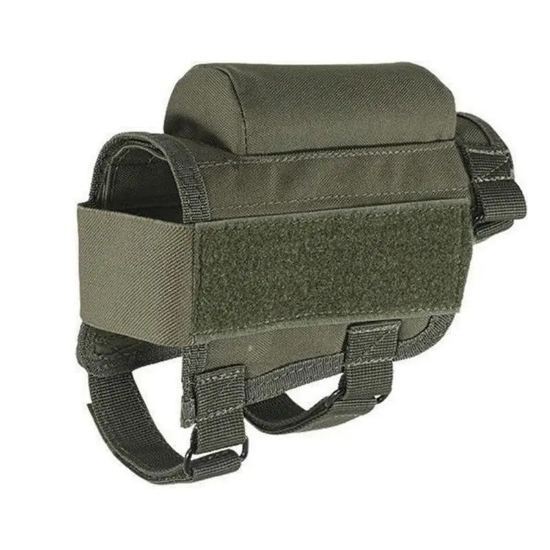 Bolsa táctica MOLLE para culata de rifle con apoyo para la mejilla