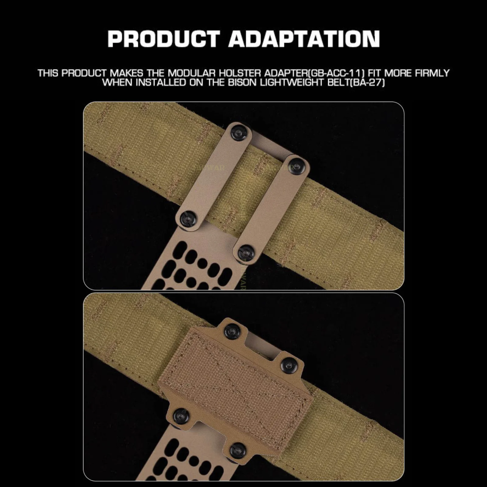 Funda Porta Pistola Táctica con Velcro – Montaje Pierna MOLLE - imagen 5