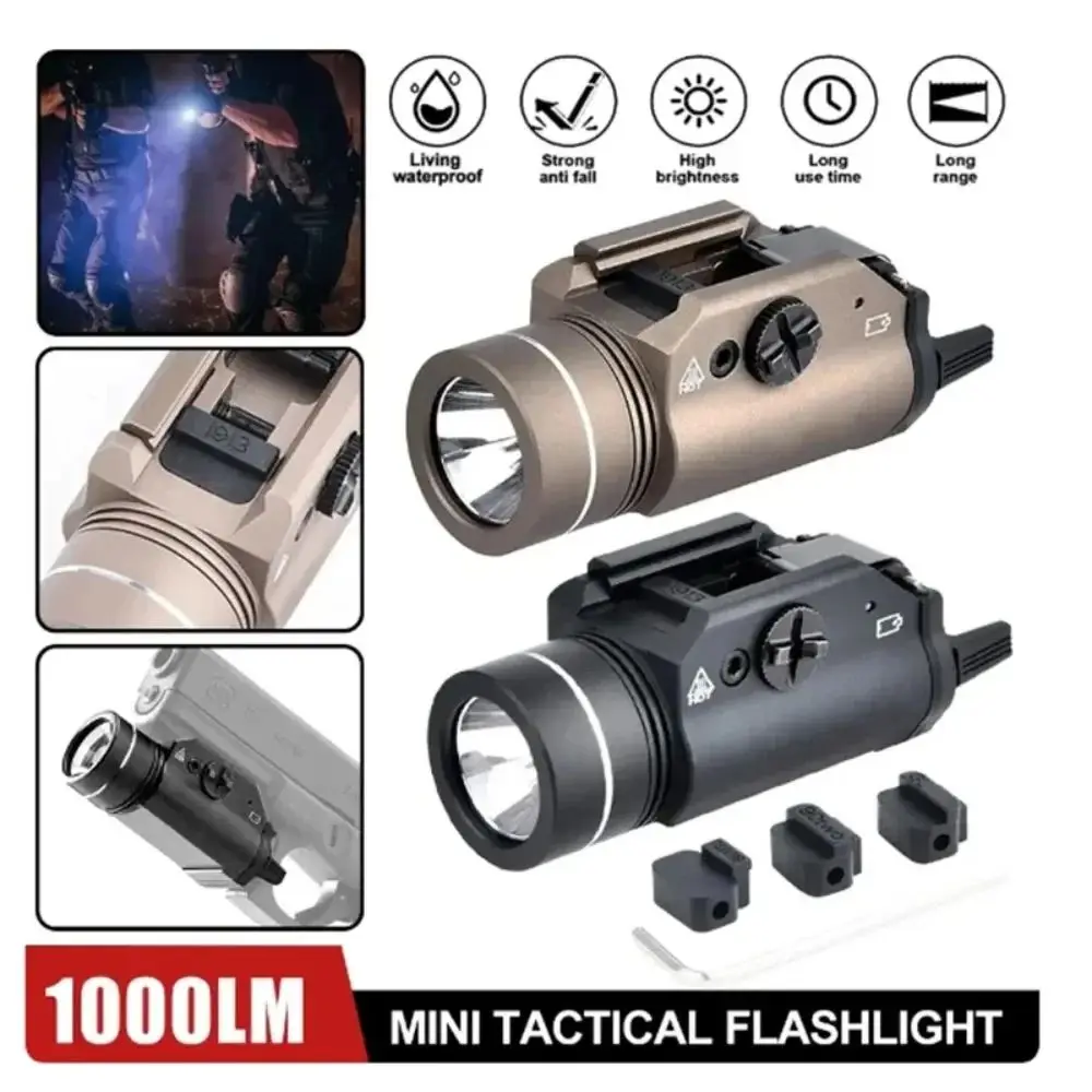 Linterna táctica TR-1 LED de 800 lúmenes con modo estroboscópico