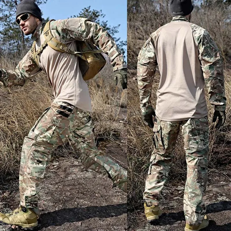 Conjunto táctico hombre camuflaje secado rápido para exteriores - imagen 5