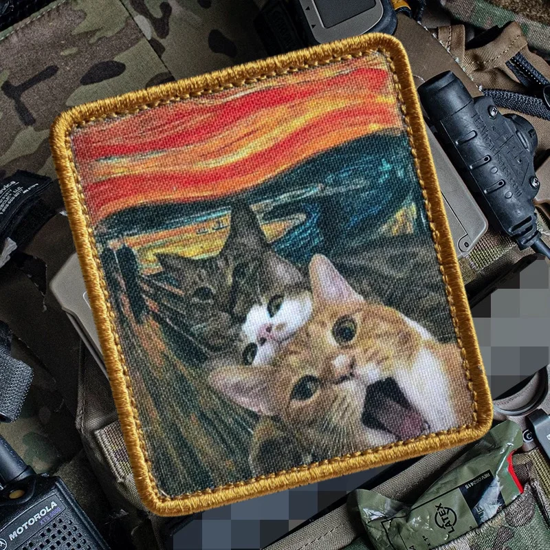 Parche adhesivo Kotokrik estilo óleo – Táctico militar identificativo - imagen 3