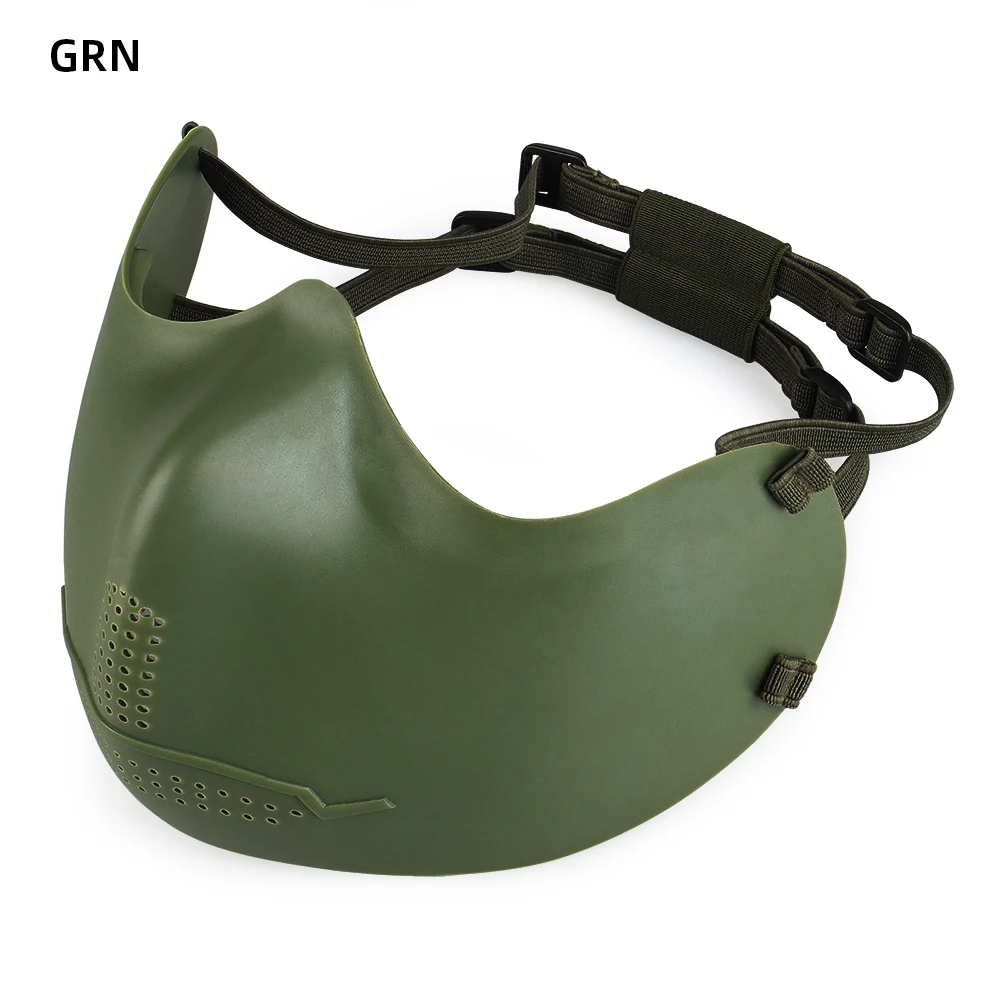 Máscara táctica de paintball con calavera – Protección facial media - imagen 3