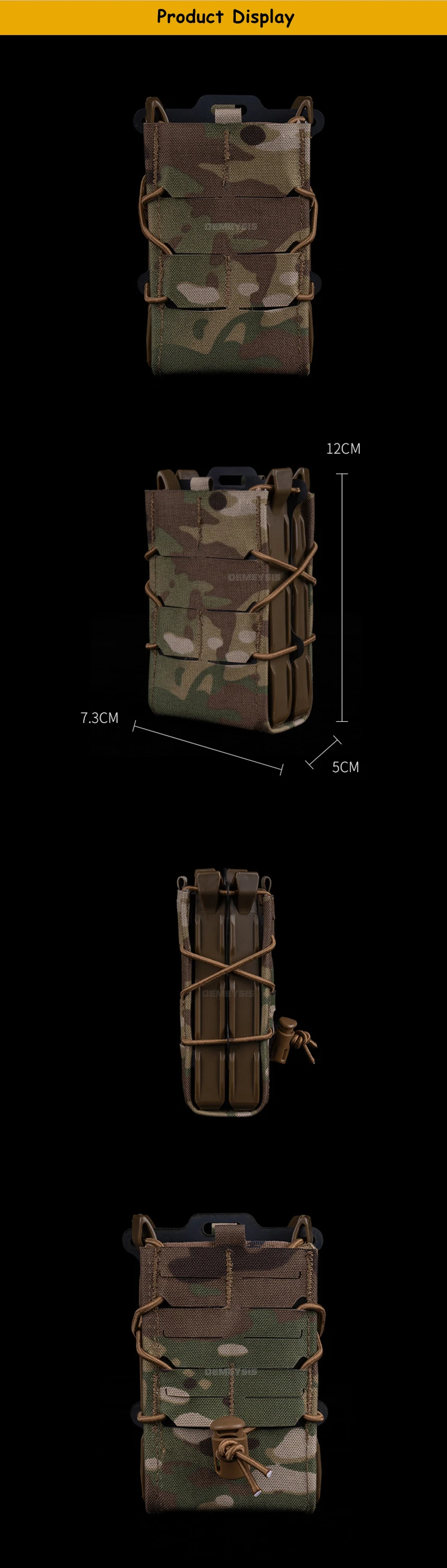Muestra de colores disponibles para la bolsa táctica demeysis