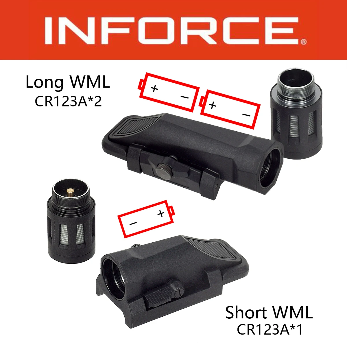 INFORCE WML-G2 Linterna táctica Picatinny para AR-15 - imagen 2