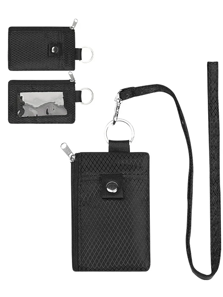Monedero RFID impermeable de nailon mini para tarjetas