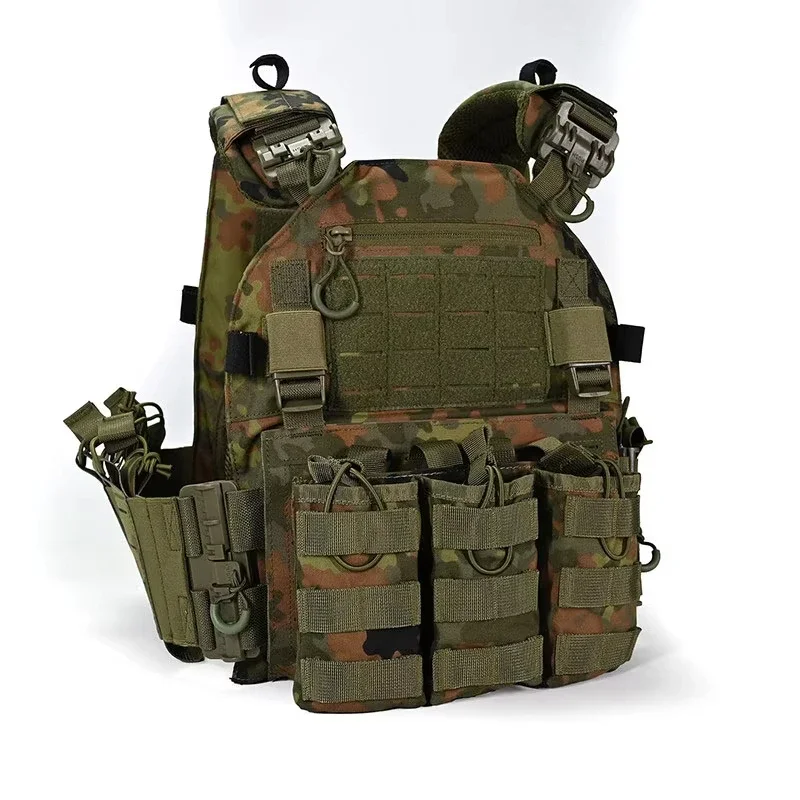 Chaleco táctico MOLLE caza liberación rápida impermeable kit médico - imagen 3