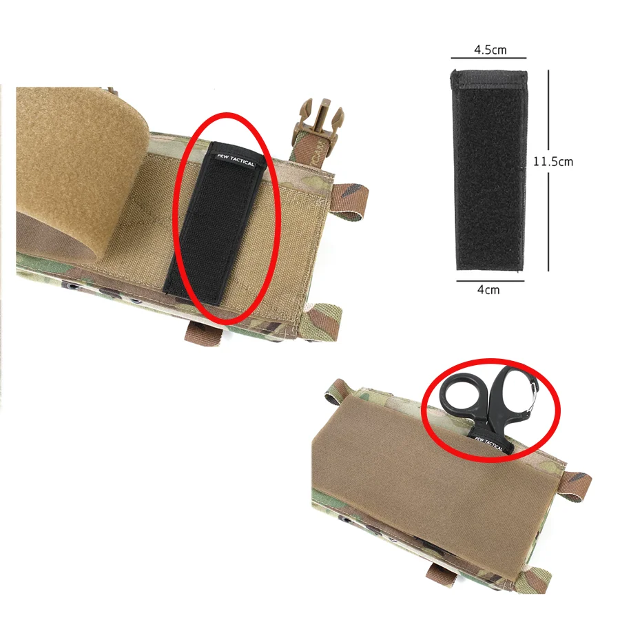Estuche táctico para colgar en el pecho para tijeras médicas - imagen 3