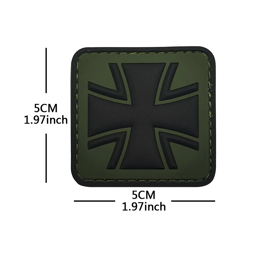 Parche táctico PVC cruzado personalizado para brazo y mochila - imagen 5