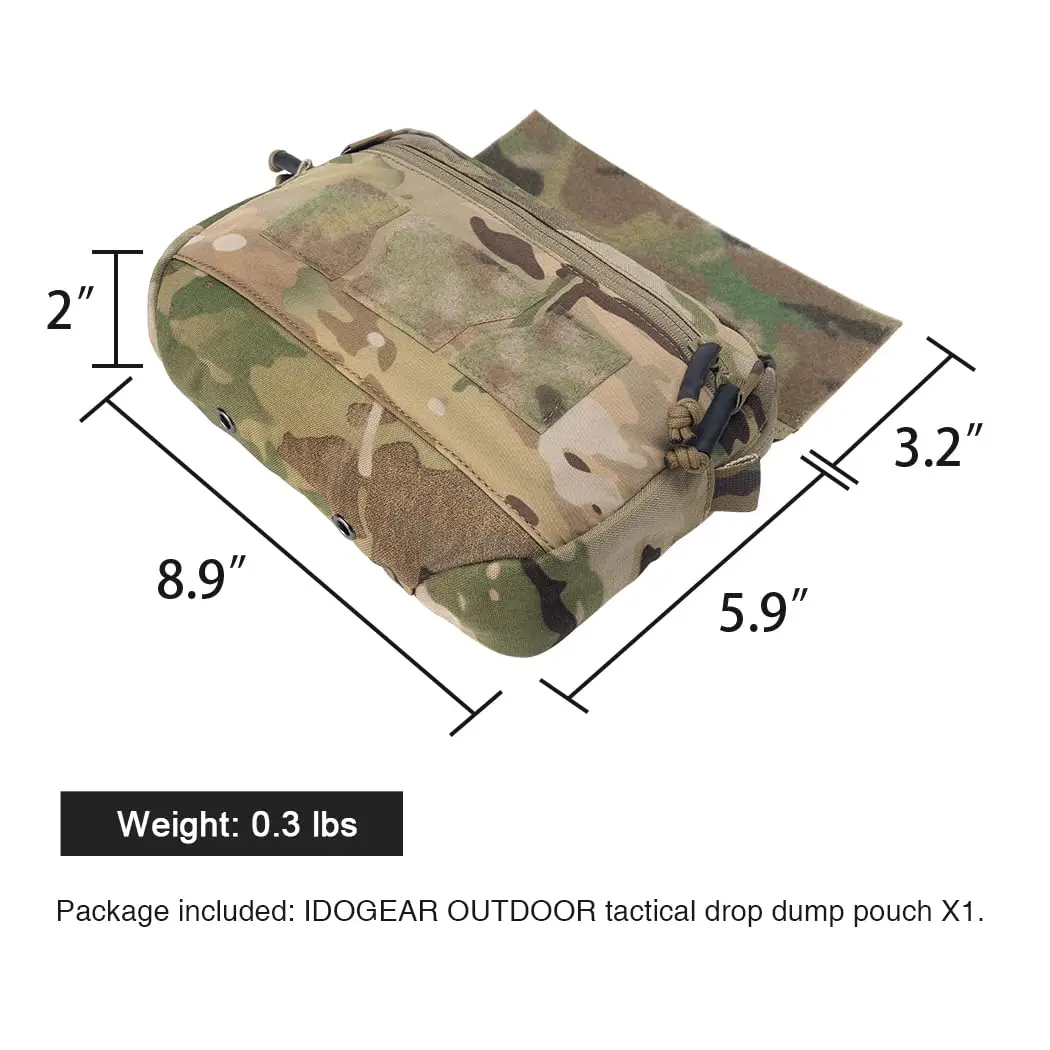 Bolsa táctica MOLLE colgante para airsoft, organizador utilitario - imagen 5