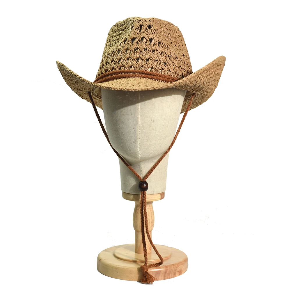 Sombrero de paja fedora Panama de ala ancha unisex - imagen 2