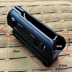 Funda táctica para linterna MOLLE giratoria con liberación rápida