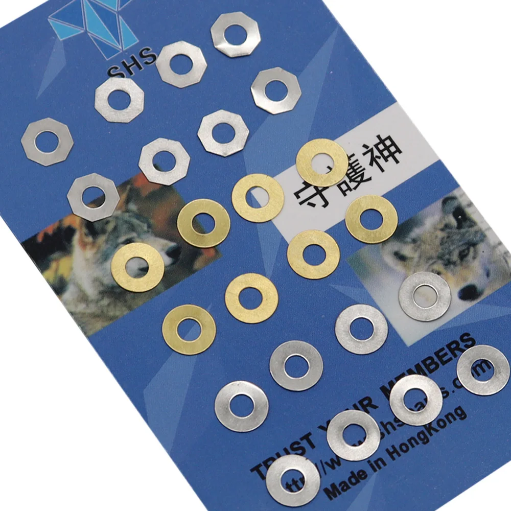 Detalle de cuñas de cobre y metal