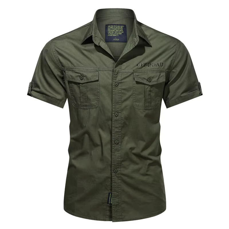 Camisa militar táctica verano – Algodón transpirable manga corta homologada - imagen 4