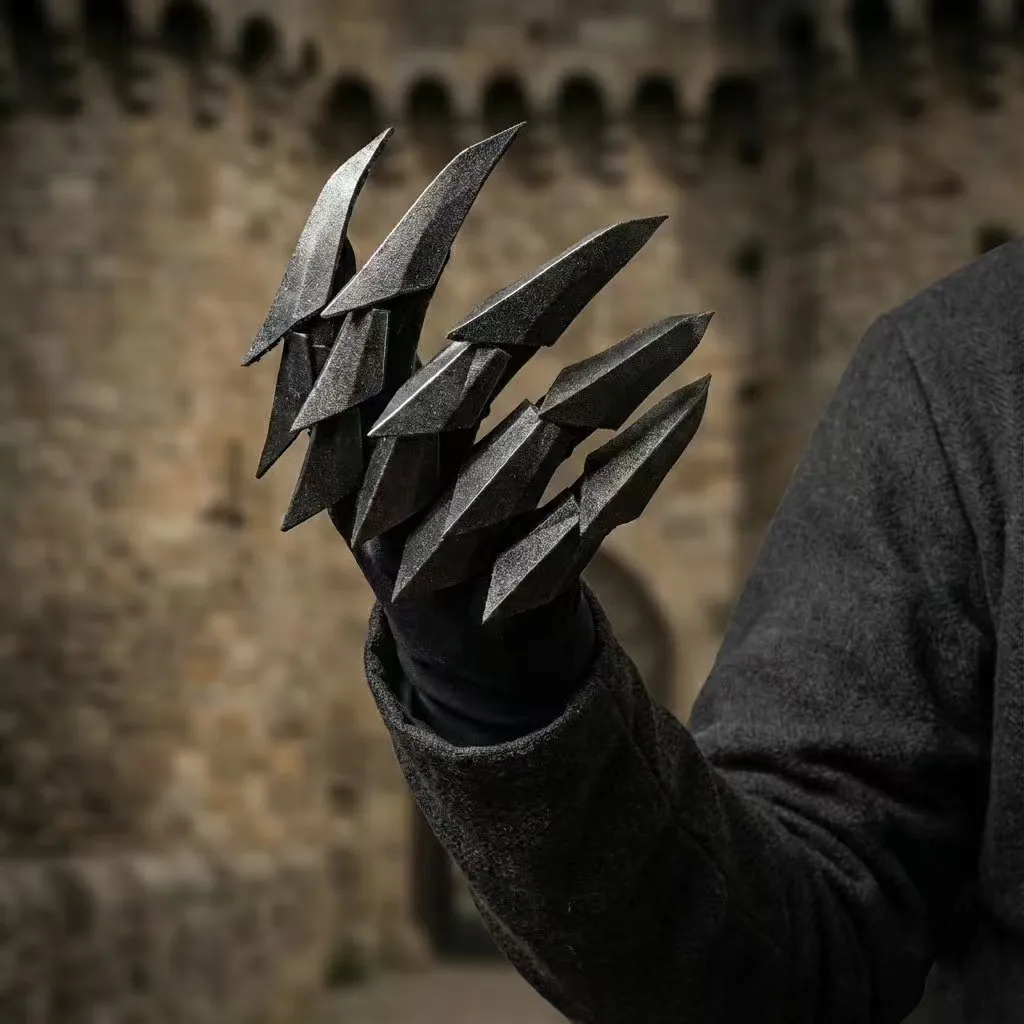 Guantes tácticos de armadura mecánica articulada para cosplay - imagen 4