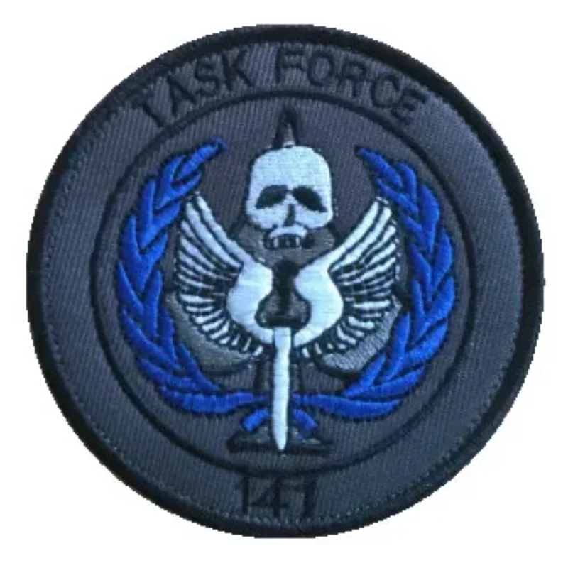 Task Force 141 parche táctico bordado máscara fantasma con gancho - imagen 5