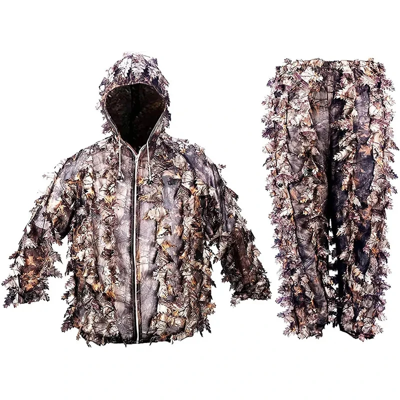 Ropa de camuflaje tipo ghillie bosques biónico hojas adhesivas - imagen 3