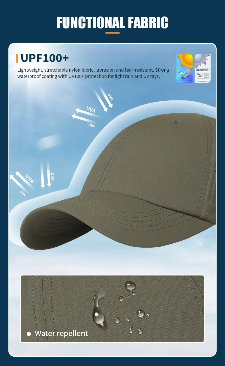 Gorra en entorno de camping