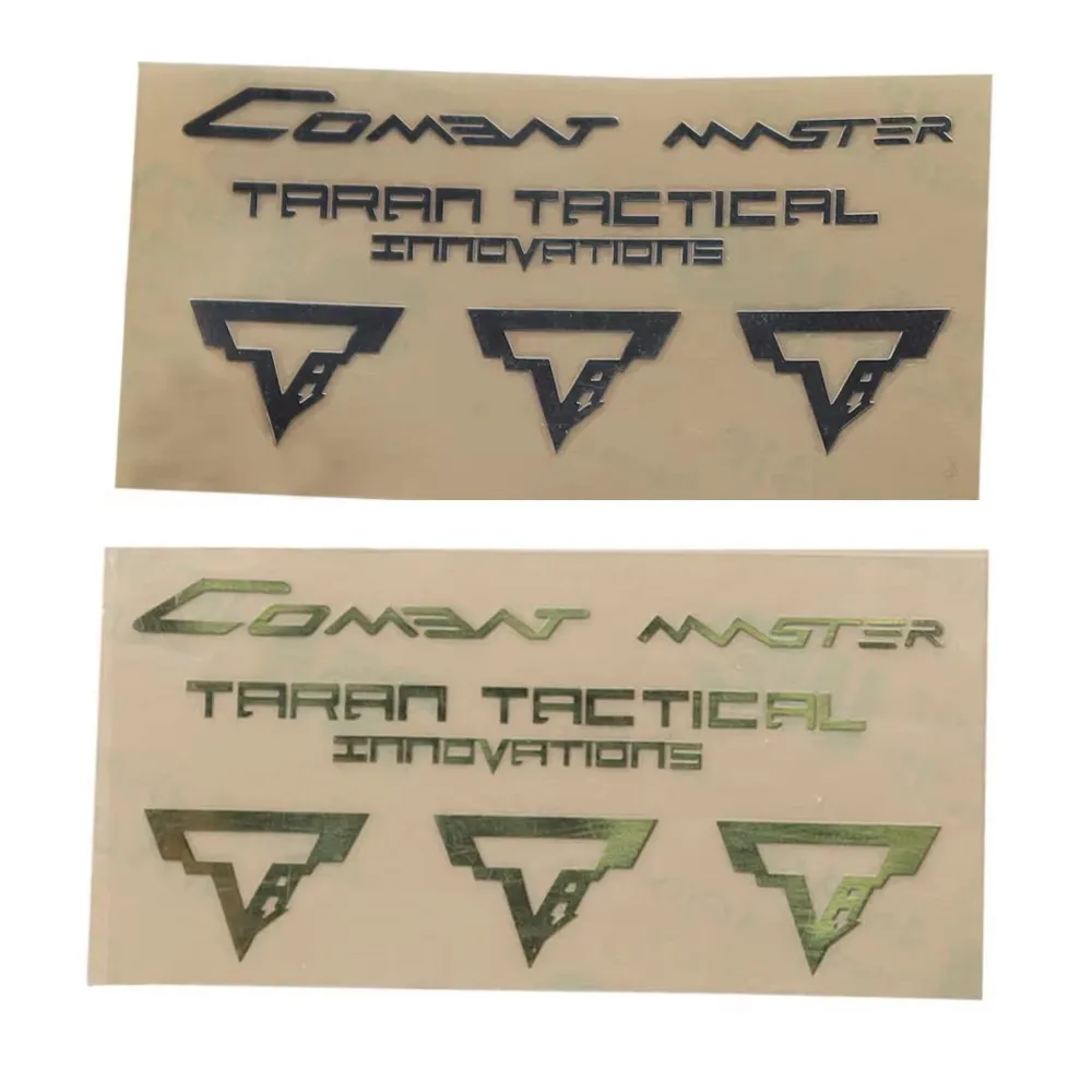 Pegatinas metálicas tácticas TTI G34 – Accesorios para airsoft