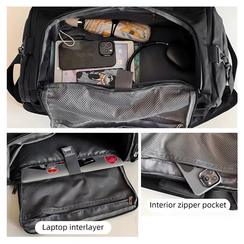 Bolsa bandolera deportiva húmedo-seco para gimnasio y viaje - imagen 2