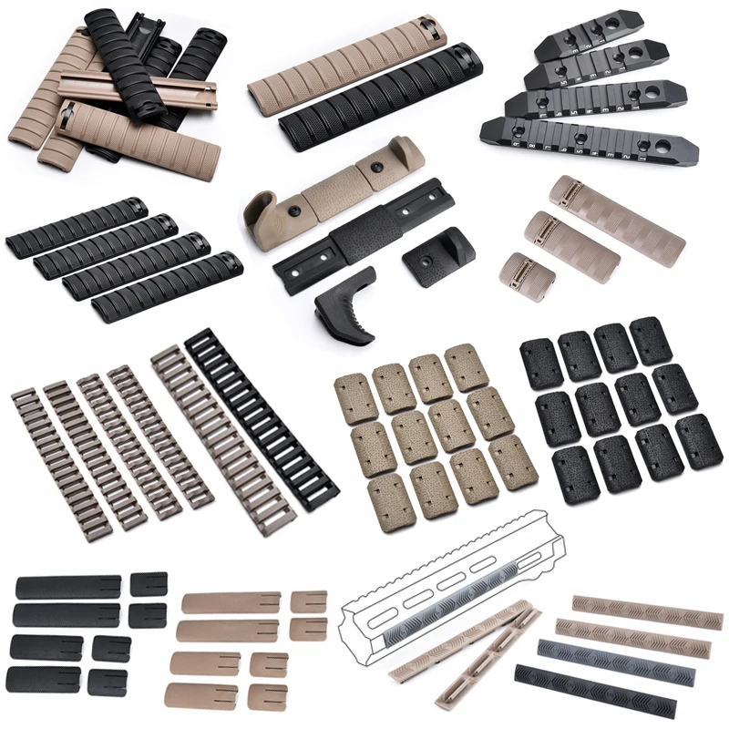 MLOK KEYMOD carril Picatinny Magpul para guardamanos antideslizante