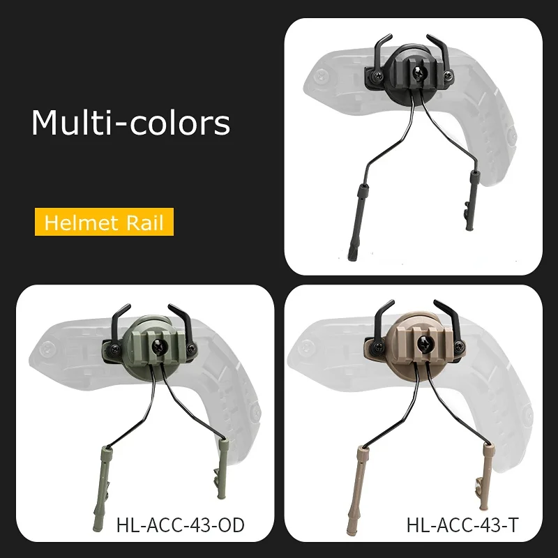 Adaptador de riel 360° para auriculares tácticos – Giratorio - imagen 3