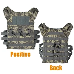 Chaleco Táctico JPC con liberación rápida y triple bolsa cargadores MOLLE para airsoft