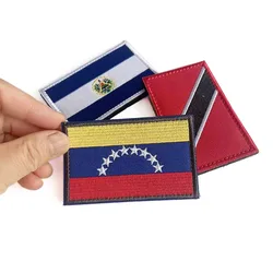 Parche bordado banderas América del Sur – Morale táctico con cierre Velcro MOLLE