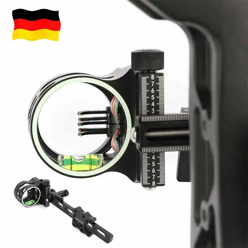 Mira para arco compuesto varilla corta y larga negra para caza - imagen 3