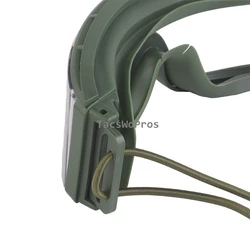 Gafas tácticas airsoft antiviento antipolvo con montaje para casco