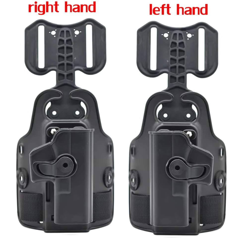 Funda táctica de muslo Glock 17 ambidiestra con sujeción ajustable