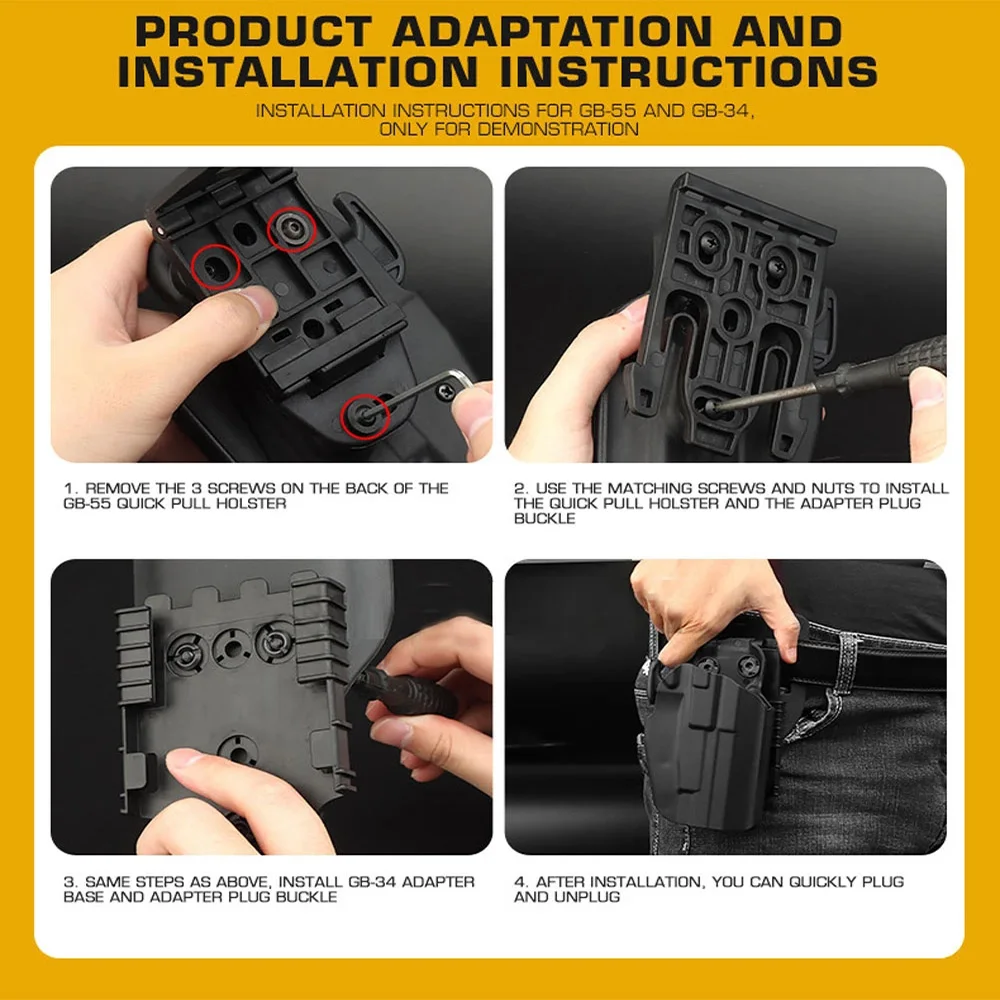 Funda táctica pierna drops leg QLS liberación rápida multicalibre - imagen 5
