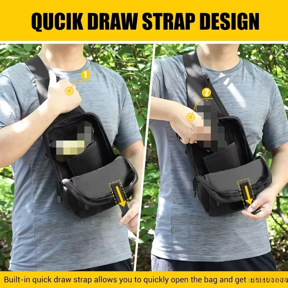 Bolsa táctica MOLLE CCW de nylon EDC para hombro - imagen 5