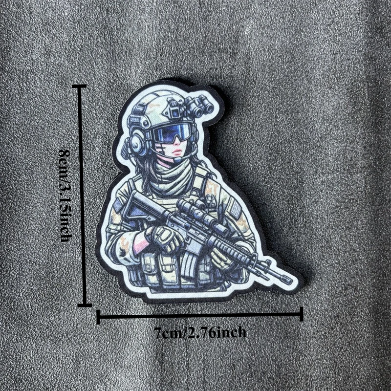 Parche táctico pistola 9mm – Insignia gancho y bucle