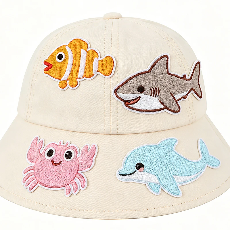 Parche termoadhesivo bordado animales marinos – DIY ropa - imagen 4