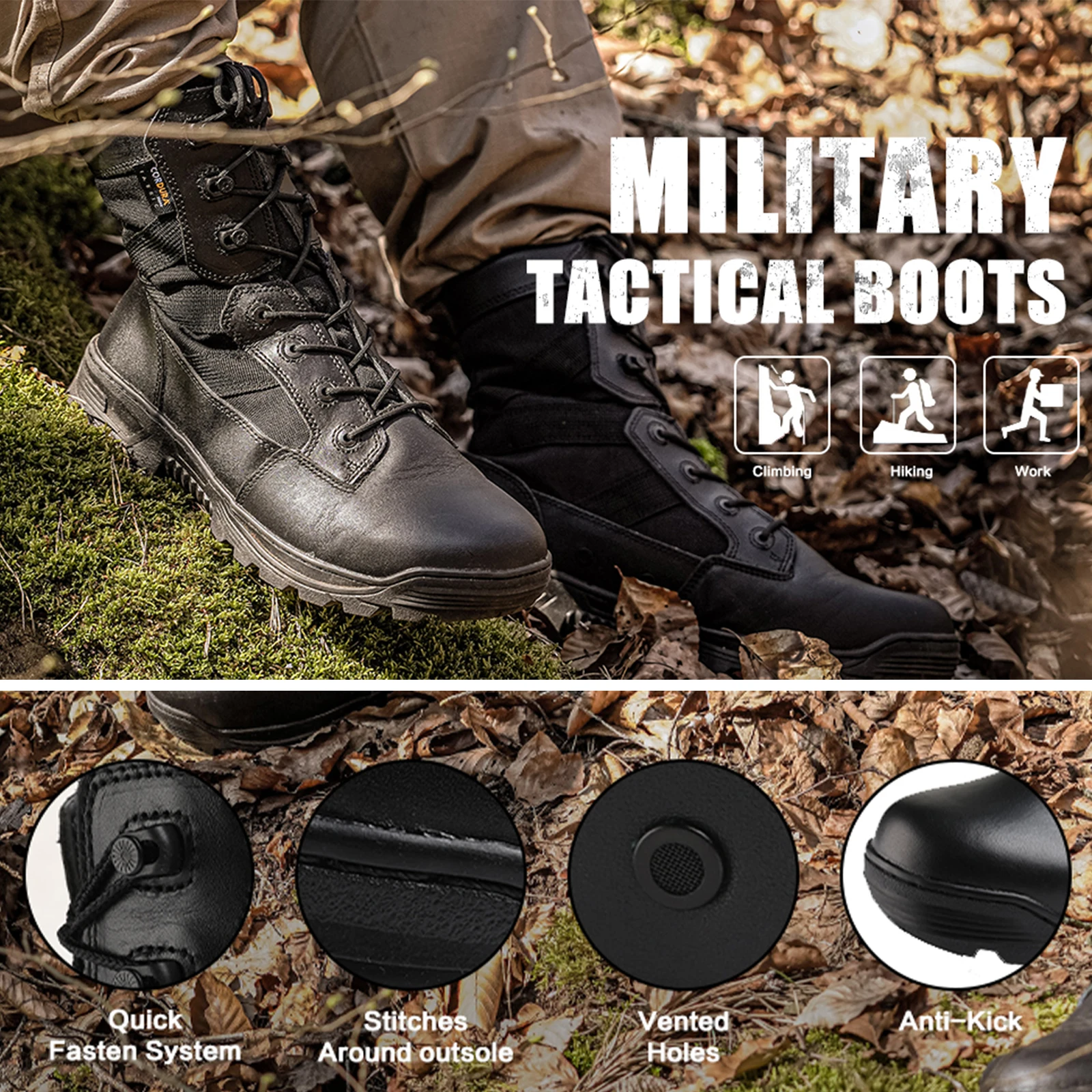 Botas tácticas VOTAGOO para hombre – Combate outdoor y entrenamiento - imagen 5
