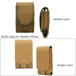 Funda táctica MOLLE para teléfono con clip de cinturón ajustable