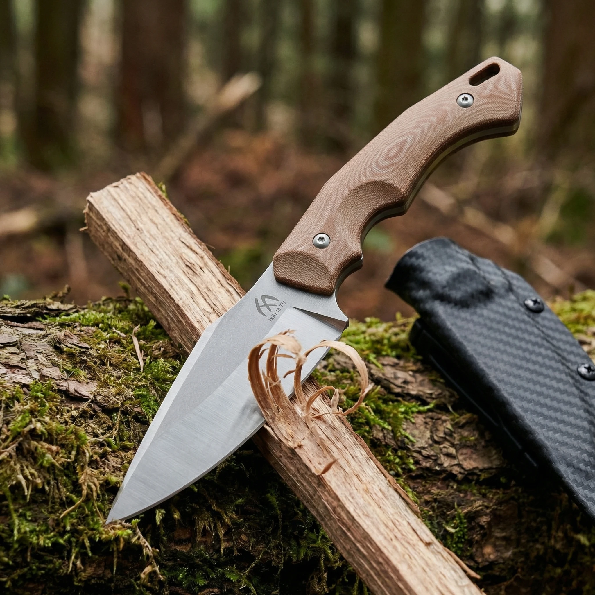 Cuchillo para camping y acampada