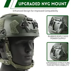 Casco táctico marítimo ajustable para airsoft con soporte NVG