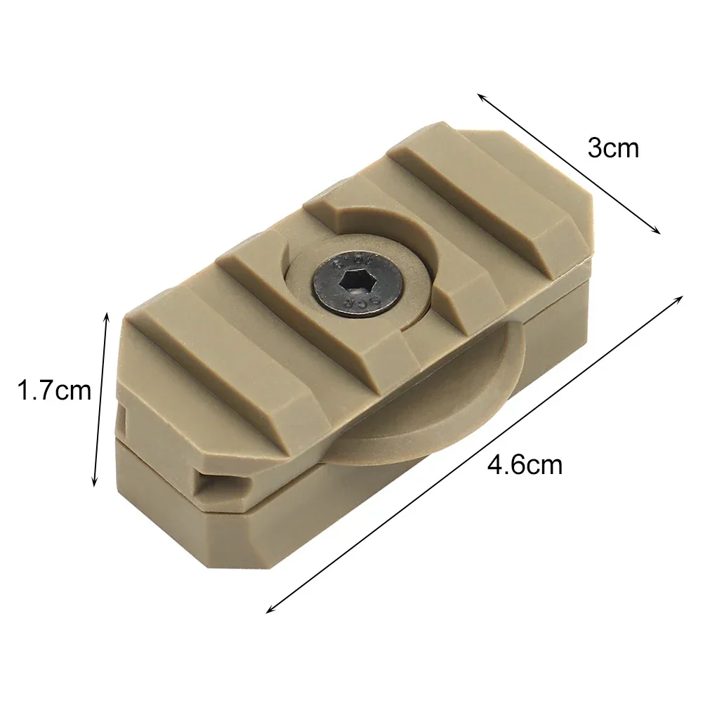 Adaptador montaje riel lateral casco táctico 360° guía rápida - imagen 5