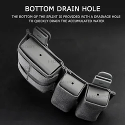 Funda táctica para cargador MOLLE doble con clip rígido