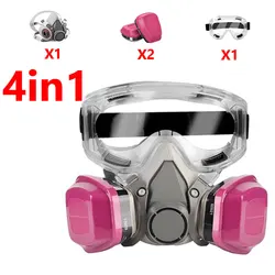 Mascarilla antipolvo 6200 con filtro vapores orgánicos y gafas