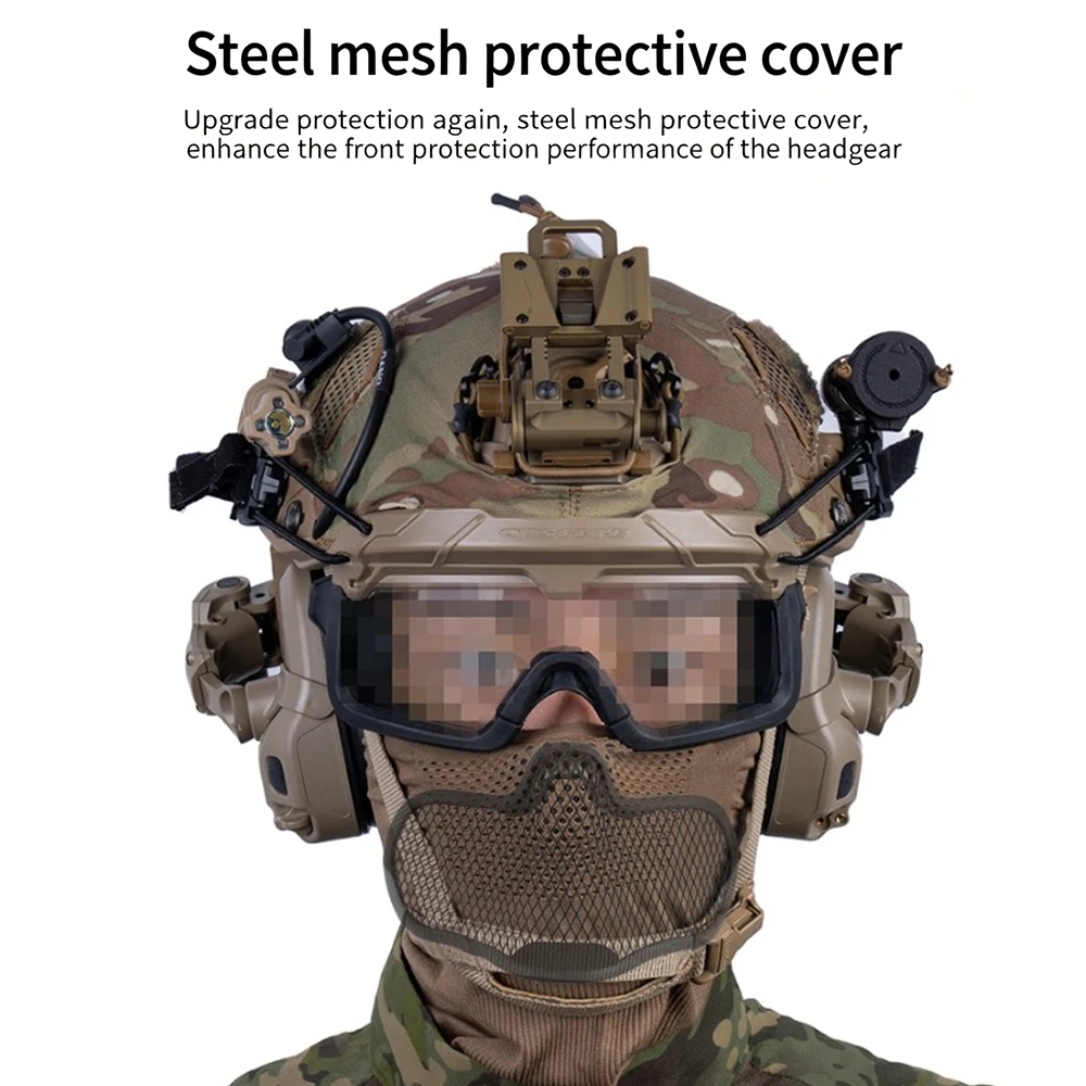 Balaclava táctica protectora transpirable elástico con malla de acero - imagen 3