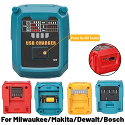 Estación de carga USB-C para baterías Makita, DeWalt y Milwaukee